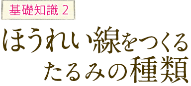 基礎知識2 ほうれい線をつくるたるみの種類